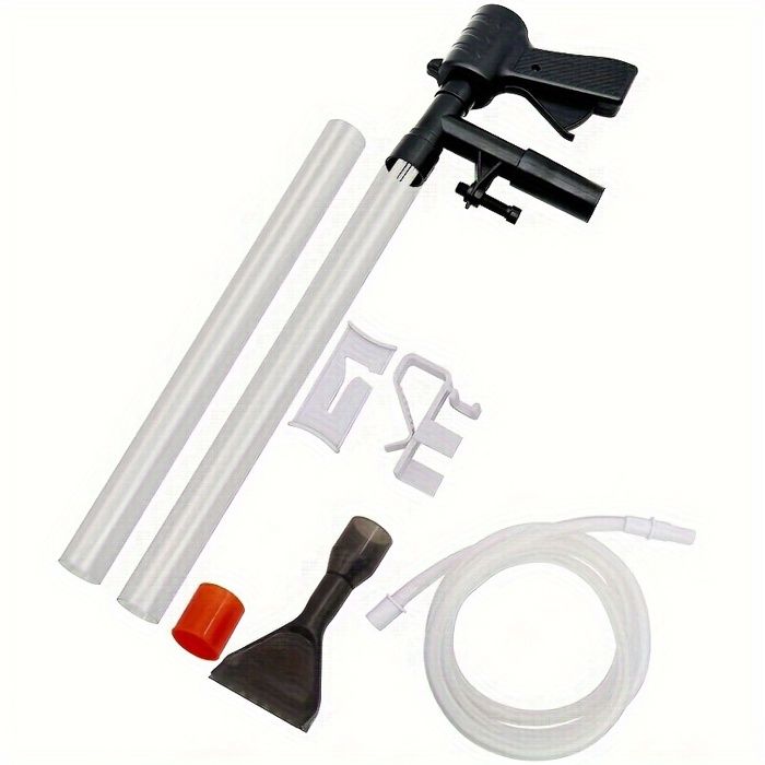 Nettoyeur de gravier pour aquarium changeur deau rapide nettoyeur de sable pour aquarium avec bouton-poussoir pneumatique