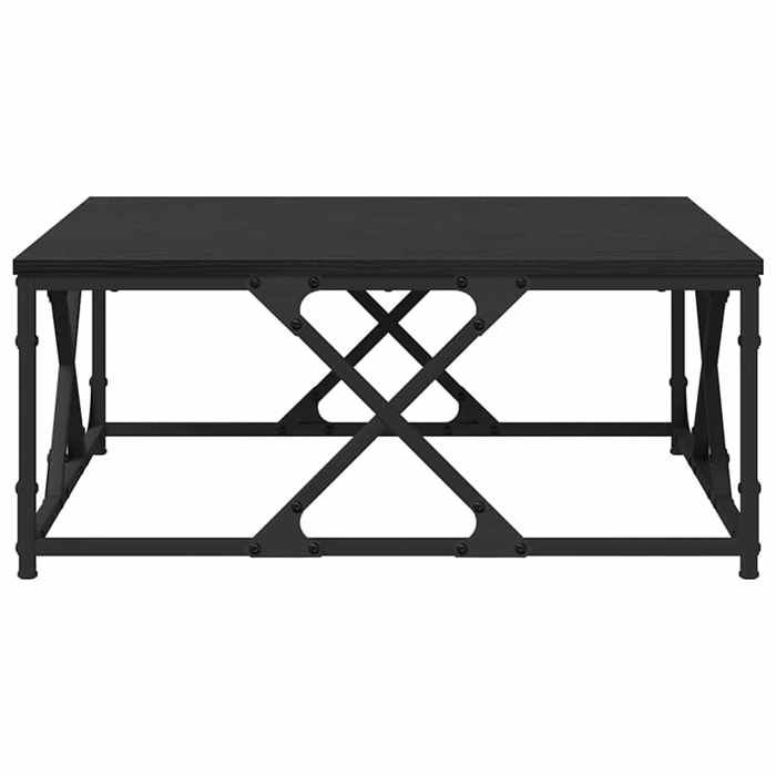 Table basse Chêne noir 70 x 70 x 30 cm Bois dingénierie_2 ans garantie_88367