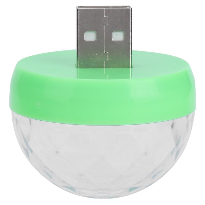 AUCUNE Lumières de fête USB Lumière de Fête USB Mini Lampe de Boule de DJ Colorée à Contrôle du Son pour Décor de jardin lampion