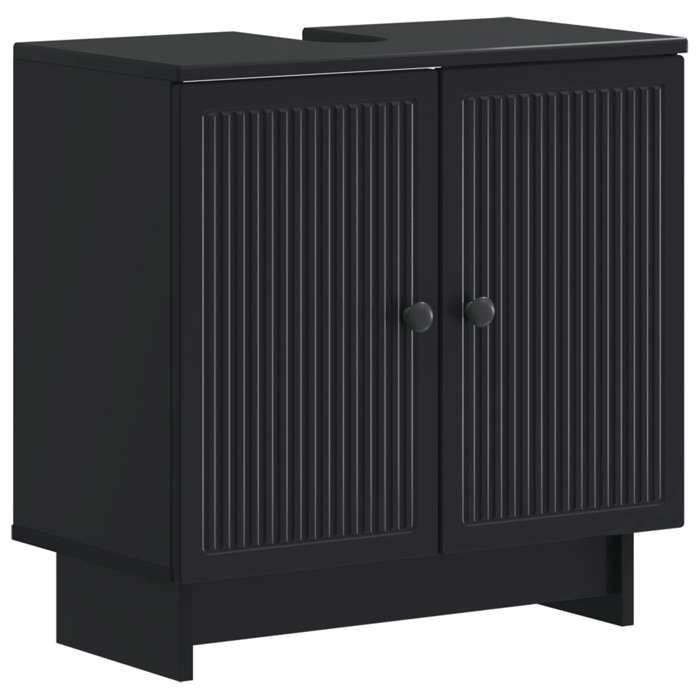 Bonne qualité - Meuble sous Lavabo de Salle de Bain EDE Noir - MODERNE-DESGIN 9164