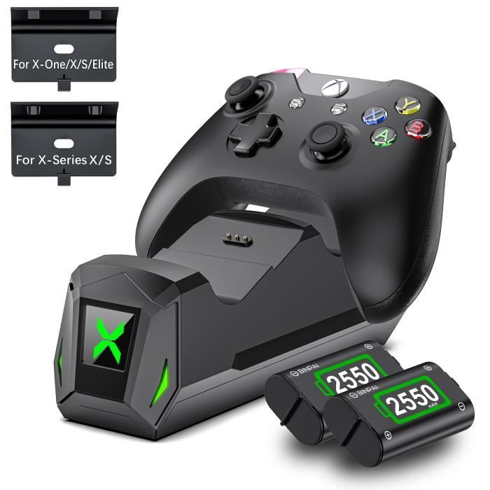 Double chargeur rapide pour Xbox One X / s Batterie Batterie
