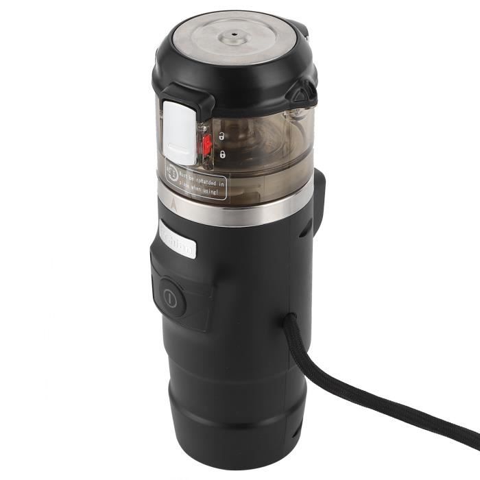 Machine à Café Portable Winwj – Électrique Batterie 12V Espresso Camping Voiture Capsules & Moulu