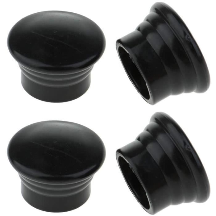 Lot De 4 Embouts De Tringle à Rideau Cristal - Diamètre 28 Mm | Décoration Élégante Pour Fenêtre Et Rideaux