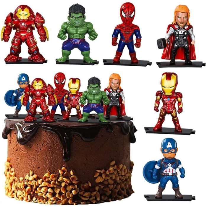Gateau Decorations 6 Pcs Decoration De Fete Decoration De Gateau D Anniversaire Pour Enfant Ornements De Decoration Avengers 222 Cdiscount Maison