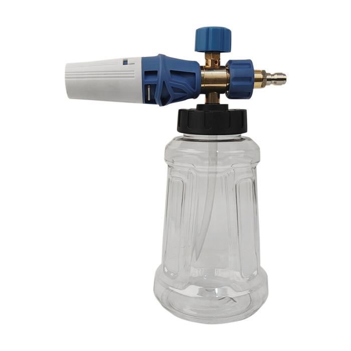 Ohuhu Pistolet à Mousse De Lavage De Voiture, Pulvérisateur à Mousse Réglable Avec Connecteur En Laiton De 95 Mm Et Gants De Lavage De Voiture Double Filtration 6 Niveaux De