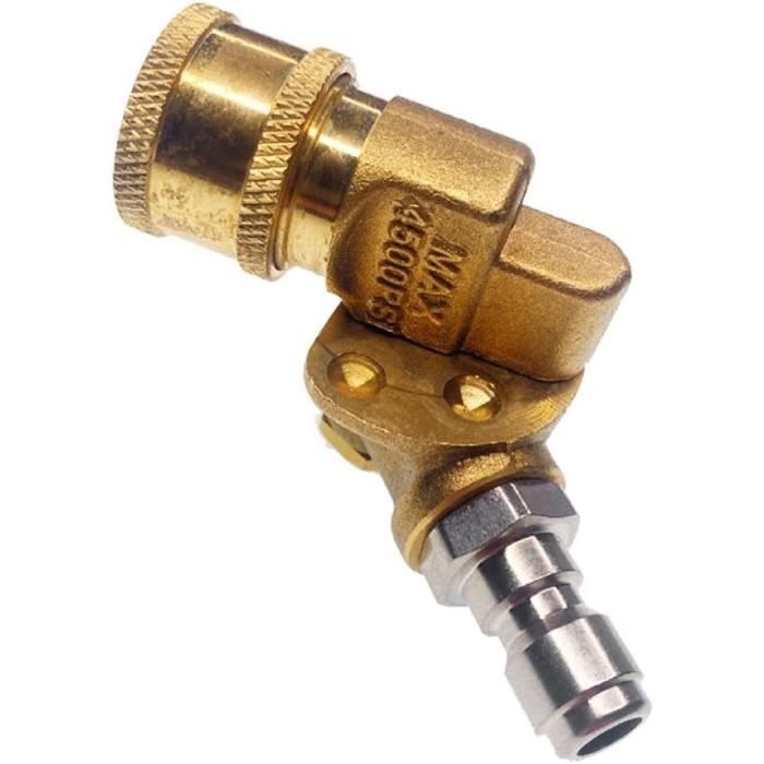 Buse Pulvérisation Nettoyeur Haute Pression Pivotante 360° - Raccord Rapide Pour Nettoyage Zones Difficiles