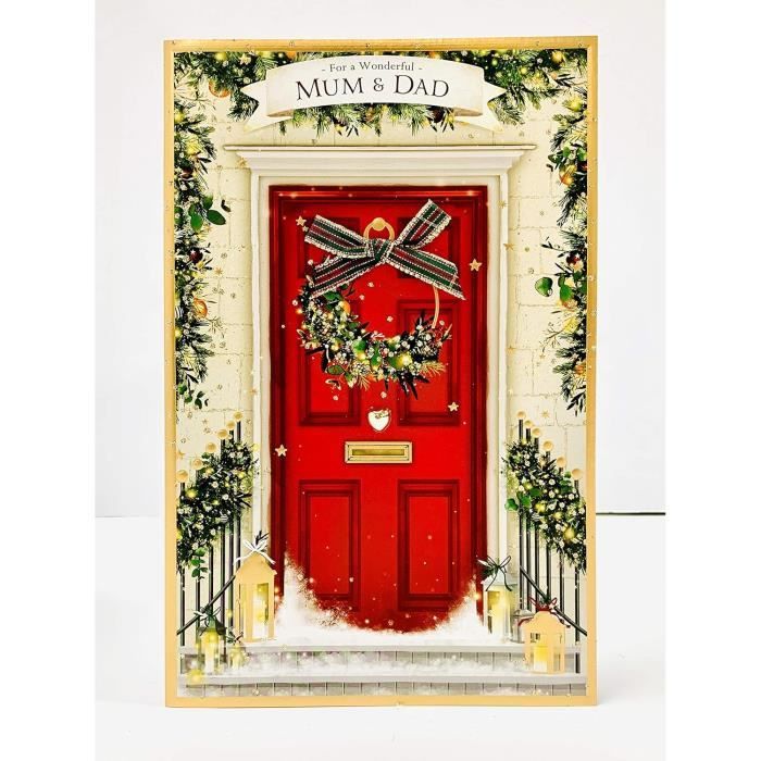 Carte De Noël Pour Maman Et PapaCarte De Noël De Luxe Pour Maman Et