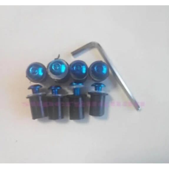 Ninja Vis R (Vis bleues) Nouveaux vis de pare-brise de moto pour kawasaki ninja 10r ...