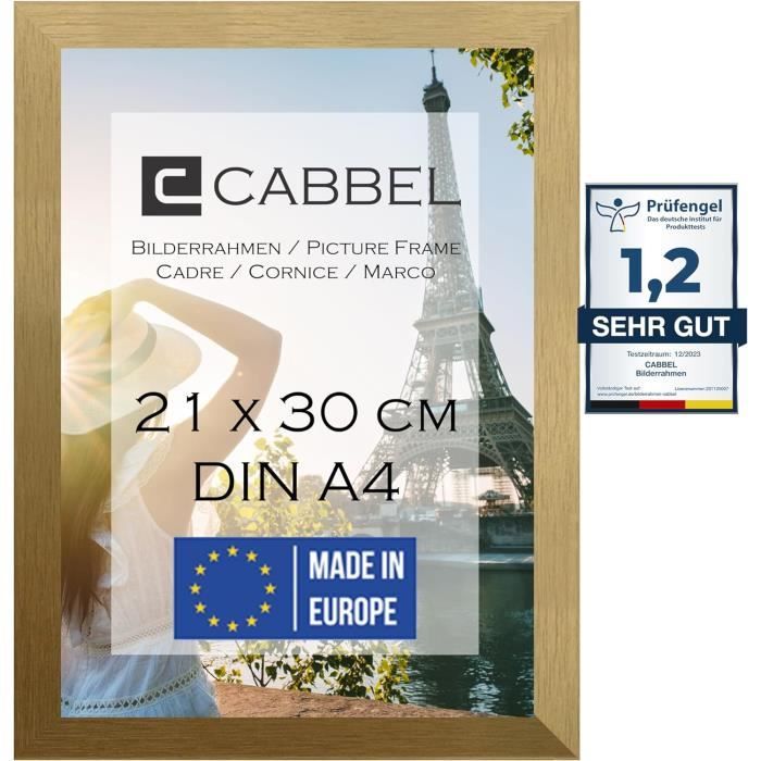 Lot De 1 Cadre Photo A4 21X30 En Bois Mdf Or | À Suspendre & À Poser ...