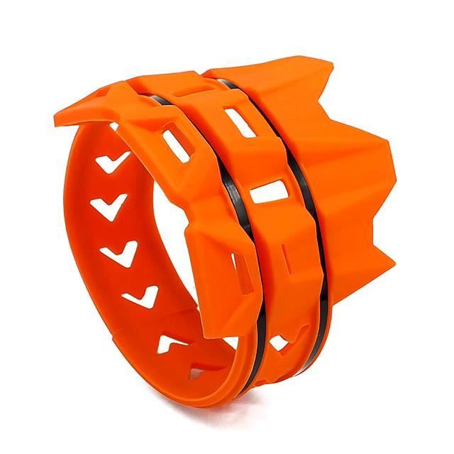 Bouclier Thermique Silencieux Moto Aluminium Rouge – Protection Tuyau Échappement Anti-Choc & Chaleur