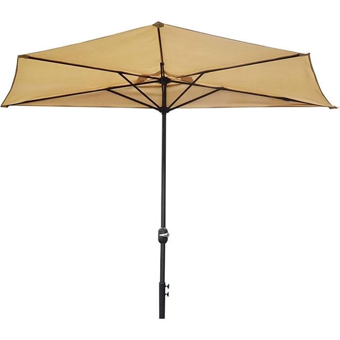 Demi Parasol Extérieur 2,5 M (8,2 Pieds), Parasol De Patio Imperméable ...
