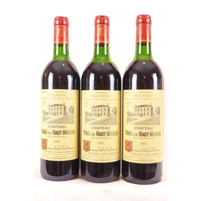 Coffret vin rouge Bordeaux avec 3 grands crus bourgeois du Médoc