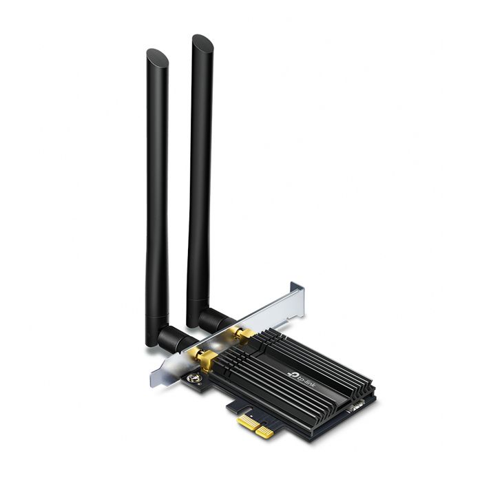 TP-Link WiFi 6 Carte WiFi PCIe AX3000 - Archer TX50E - Adaptateur Bi-bande Carte WiFi Bluetooth 5.3 avec 2 antennes