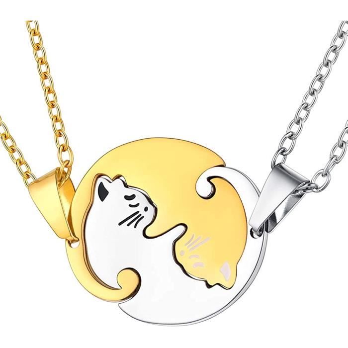 Collier D Amitie Pour 2 Pendentifs Chat Ying Et Yang Coeur Separable Couple Bijoux Meilleure Amie Bff Best Friends Avec 2 Chai 865 Achat Vente Sautoir Et Collier Collier D Amitie Pour 2 Pe865 Acier Collier D Amitie Pour 2 Pendentifs Chat Ying Et Yang Coeur Separable Couple Bijoux Meilleure Amie Bff Best Friends Avec 2 Chai 865 Achat Vente Sautoir Et Collier Collier D Amitie Pour 2 Pe865 Acier