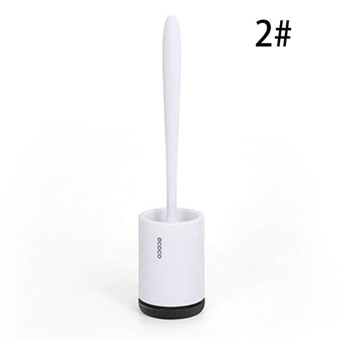 Brosse WC Jetable Avec Manche Long 40 Cm - Lot De 4 Avec 18 Têtes Parfumées Et Support - Pour Toilettes, Lavabo, Douche