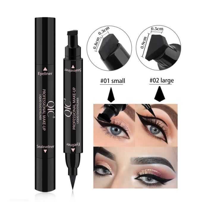 2 Pieces Yeux De Chat Eyeliner Timbre Stylo Double Tete Aile Maquillage Eye Liner Modele Joint Eye Liner Maquillage Cosmetiques Outi Cdiscount Au Quotidien