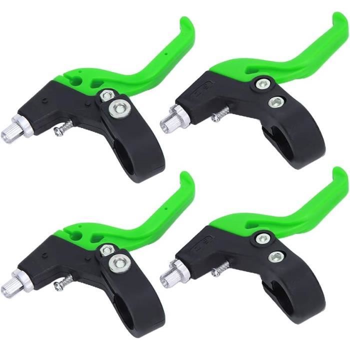 Leviers De Frein Vélo Enfants - Compatible Guidon 2.2 Cm - Paire (Gauche/Droite) - Plastique Robustes - Couleurs Variées