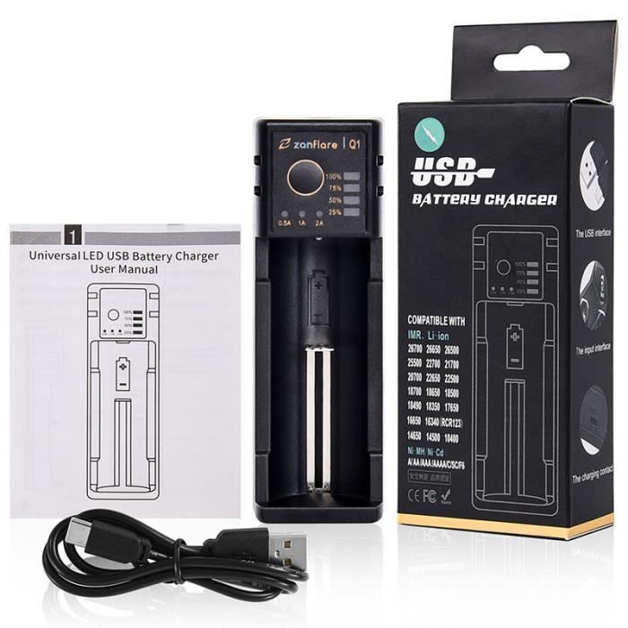 LGIDTECH C4 MIBOXER 18650 Chargeur De Batterie Intelligent 4