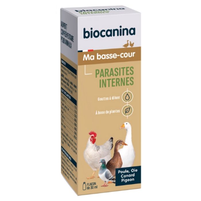 Comparer les prix de Complément Alimentaire - Biocanina - Ma Basse Cour - Parasites Internes - 30ml - Pour Volaille