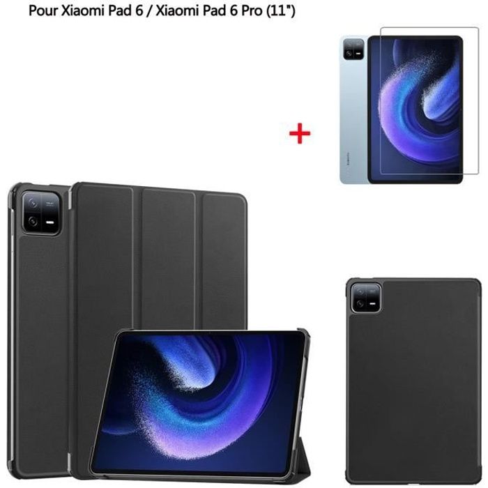 Housse Tablette Xiaomi Pad 6 / Pad 6 Pro PU Cuir 11 Film de protection inclus