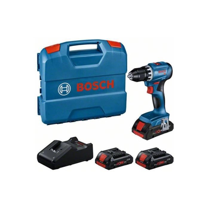 BOSCH GSR 18V 45 Professional incl. 3x 4.0Ah Battery Charger + Case perceuse sans fil - vue 2