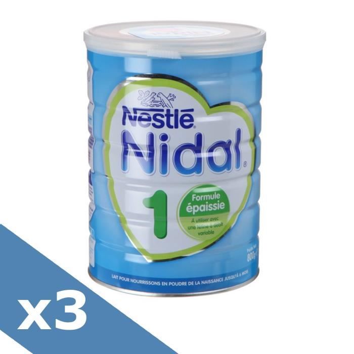 Lot De 3 Nestle Nidal Plus Lait En Poudre 1er Age 800 G De 0 A 6 Mois Achat Vente Lait 1er Age Lot De 3 Nestle Nidal