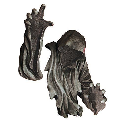 Design Toscano Masken Des Kongo – Wandfigur Nashornvogel, Handbemalt, Aus Designer-Harz