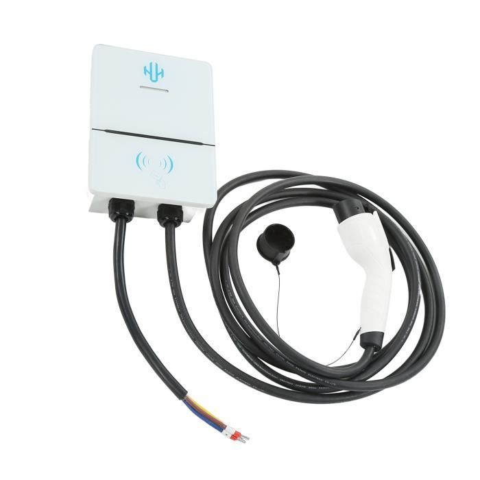 Chargeur Voiture Electrique RTSKY 7kW - Type 2 / Schuko - Câble 5m - Écran Digital - 8-32A Réglable