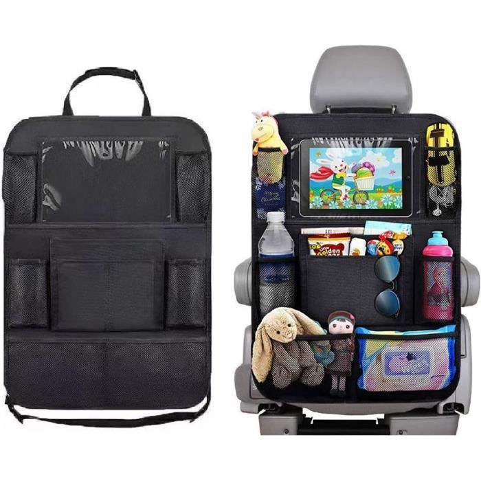 Organisateurs Latéraux De Siège Auto - 2 Pièces, Pliables, Pour Voiture, SUV, Camion - Noir