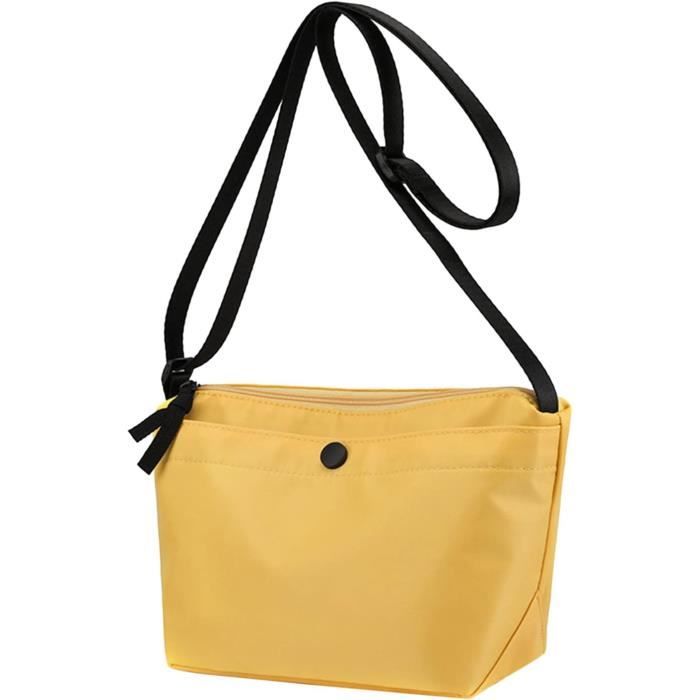 Sac seau beige paille papier et camel - Sac cabas / Grand volume Femme