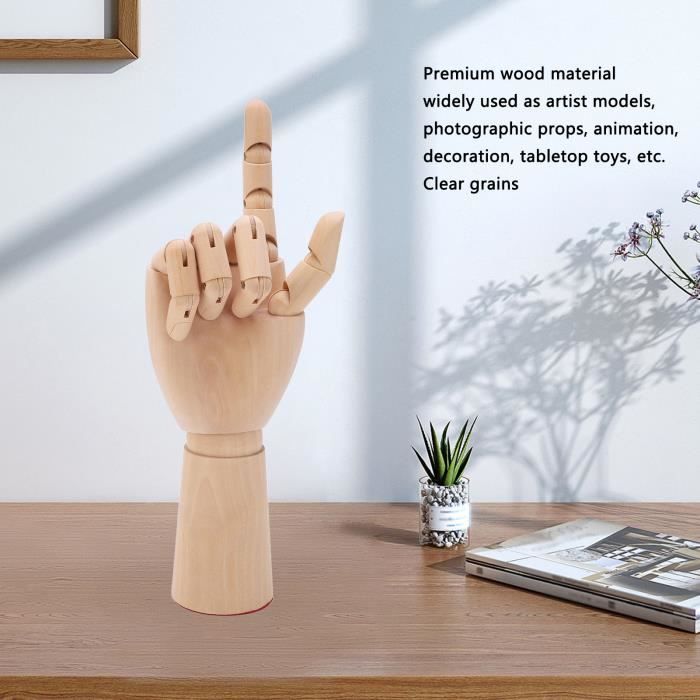 Modèle De Main En Bois - Mannequins De Dessin D'artistes Mobiles, Flexibles Et Durables