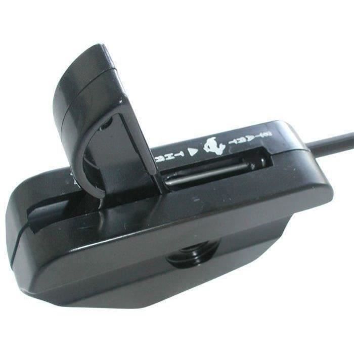 Commande d'accélération en plastique noir + câble