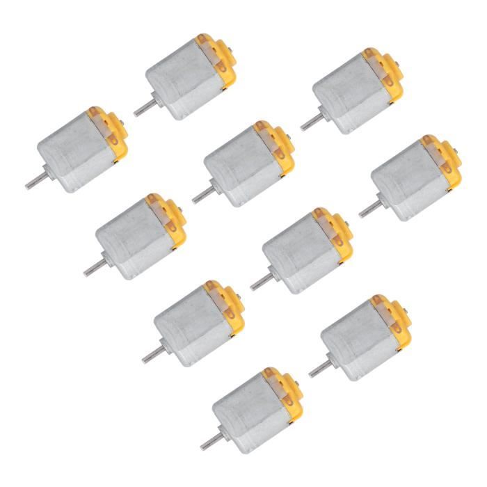 Moteurs à Courant Continu Miniatures - Lot De 6, 3V-12V, 25000 Tr/min, Avec Hélices, Roues, Câbles - Pour Projets Scientifiques Et DIY