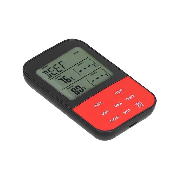 Thermomètre De Cuisine Intelligent OBEST - Sonde Pliable, Alerte Température, Minuterie, Étanche IP65 Thermomètre Pour Barbecue Thermomètre De Cuisine Intelligent OBEST - Sonde Pliable, Alerte Température, Minuterie, Étanche IP65 Thermomètre Pour Barbecue