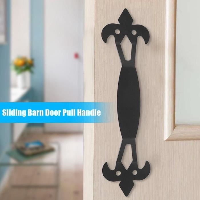 Poignée De Porte De Grange VEVOR - Style Rustique - Acier Au Carbone - Longueur 32 Cm