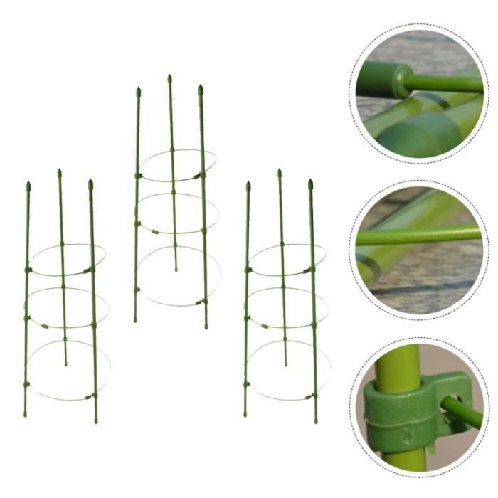 Lot De 20 Piquets Pliables Pour Plantes Avec Clips, Piquets De Support Pour Plantes D'intérieur, Plantes En Pot, Orchidées, Amaryllis, Clips De Support Pour Plantes