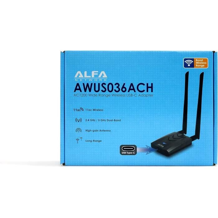 ALFA Network Nouvelle Version TypeC WiFi USB,Adaptateur WiFI USB à