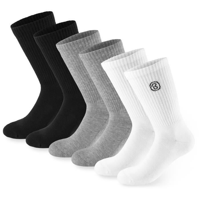 Lot de 6 Paires de Chaussettes Tennis Freegun homme assorties Résultats  page pour - Freegun