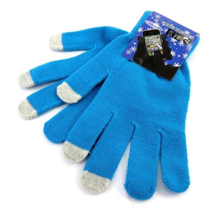 gants ecran tactile coloriage bleu turquoise cdiscount pret a porter hippopotame nouveau