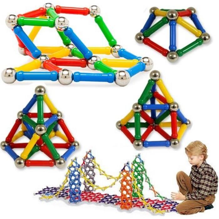 157PCS EFHH Aimant Jouet Des Barres de Métal Boules Magnétique Blocs de  Construction Jouets de Construction pour Enfants Intelligenc - Cdiscount  Jeux - Jouets