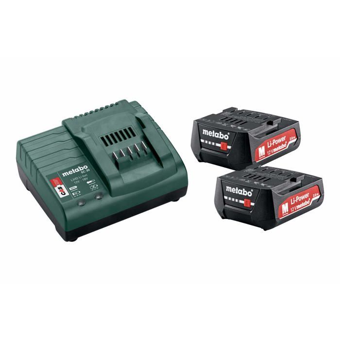 Set de base Metabo 12V Li ion 2x20 Ah 685300000
