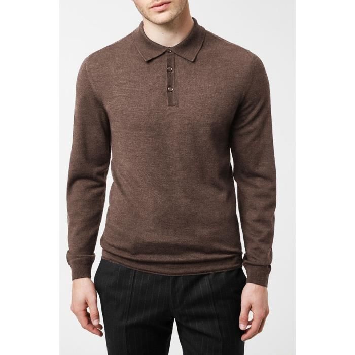pull col polo homme
