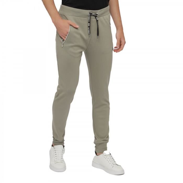 cerruti 1881 pantalon de jogging uni etretat vert amande homme