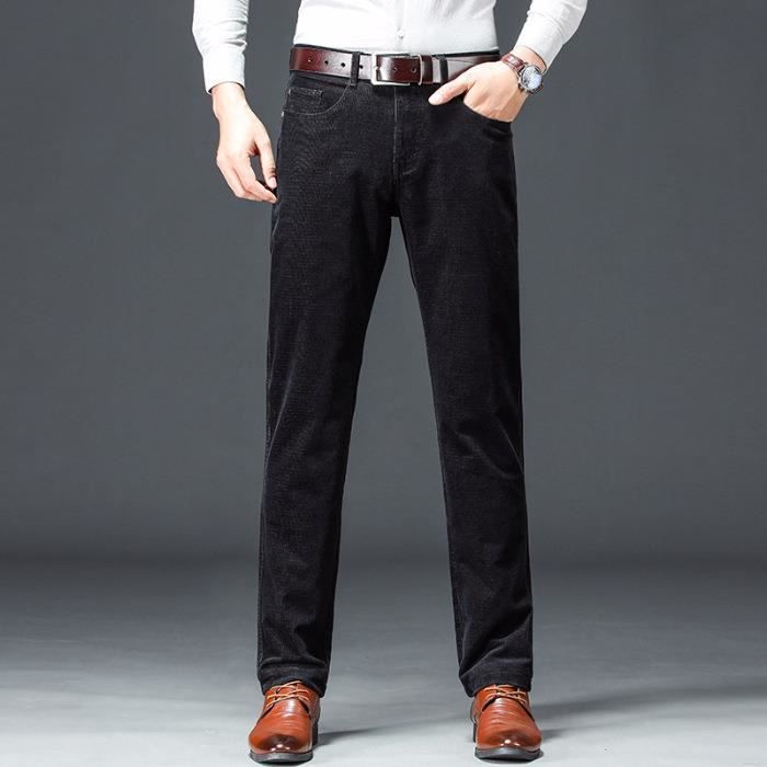 Pantalon velours homme grosses cotes noir best sale
