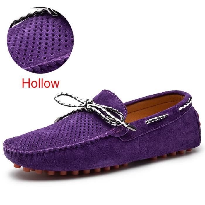 MOCASSINS DE CONDUITE EN CORDOVAN COULEUR VERTE