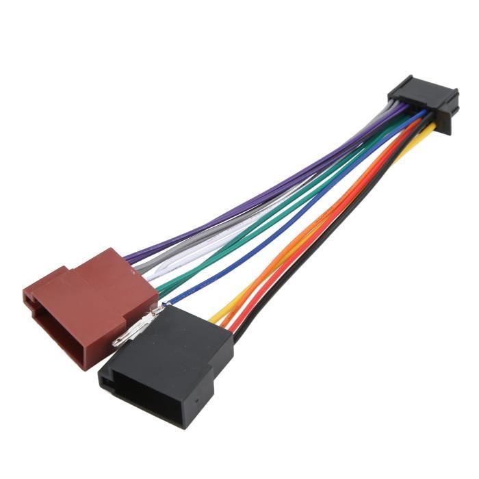 Faisceau Câble Autoradio 16 Broches - Compatible Citroën C4 C5, Peugeot 3008 2008 307 408, DS6 - Remplacement Câblage Stéréo - 14