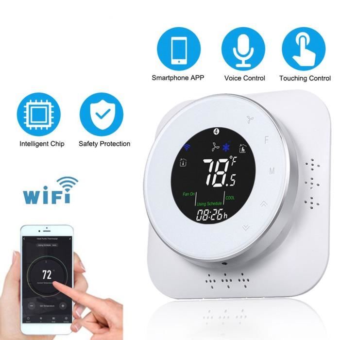 Thermostat WiFi pour chaudière gazeau,Thermostat intelligent Écran LCD