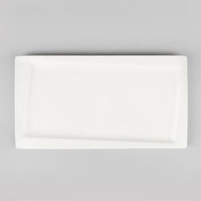 Lot De 4 Assiettes Rectangulaires Noires 19,3x12,7 Cm - Petites Assiettes à Dessert, Entrées Et Gâteaux En Mélamine