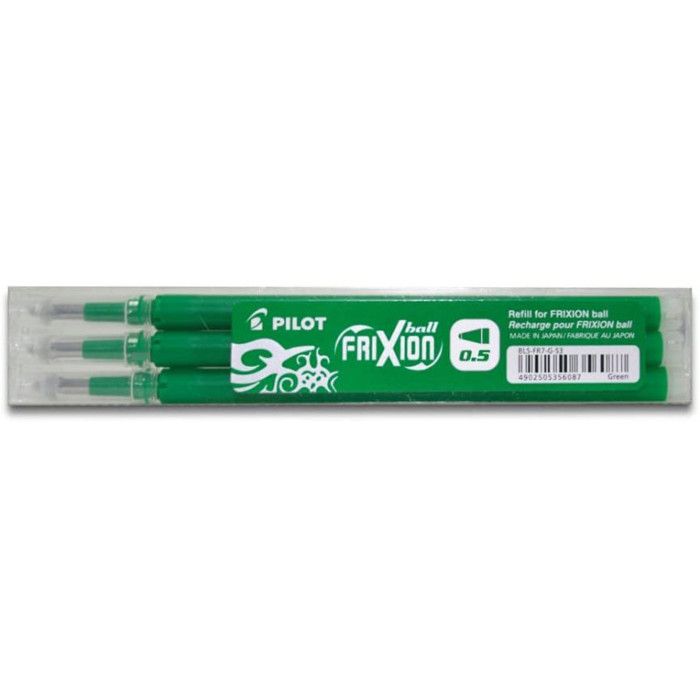 PILOT Ricariche FriXion Ball Clicker (BLS-FR5) - Colore Viola, Punta Fine 0,25mm - Confezione Da 3 Pezzi - 2