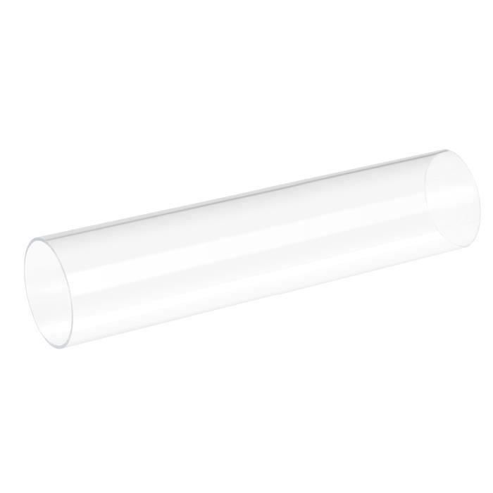 Rebower Transparent Acrylique Tuyau Rigide Rond Tube, [pour Aquarium, Artisanat, Éclairage Tube] - 13mmx15mm/12